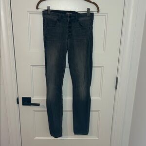 MOTHER Dark Gray Skinny Jeans
